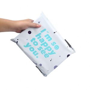 Sacs en plastique biodégradables écologiques pour coursier express, emballage polymère auto-scellant personnalisé, caractéristique imperméable, surface imprimée - Product Image 2