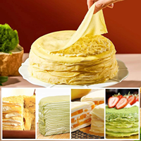 Machine à crêpes commerciale Mille Prix de gros Machine automatique à croûte de gâteaux Mille-feuille à mille couches