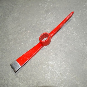 Pioche de jardinage agricole de qualité industrielle, pelle, pioche, acier dur résistant, petite pioche, manche en bois, forgée - Product Image 4