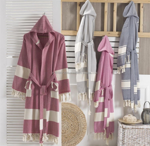 Toalla turca, ropa de playa de verano, batas turcas, albornoz, Kimono, chal, baño de ducha con capucha - Product Image 4