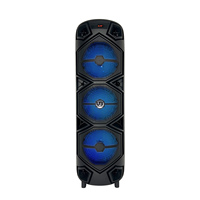 Boîte de son DJ karaoké portable sans fil professionnelle rechargeable avec chariot, LED RGB, 20W, autonomie de 5 à 10h, télécommande 5.0