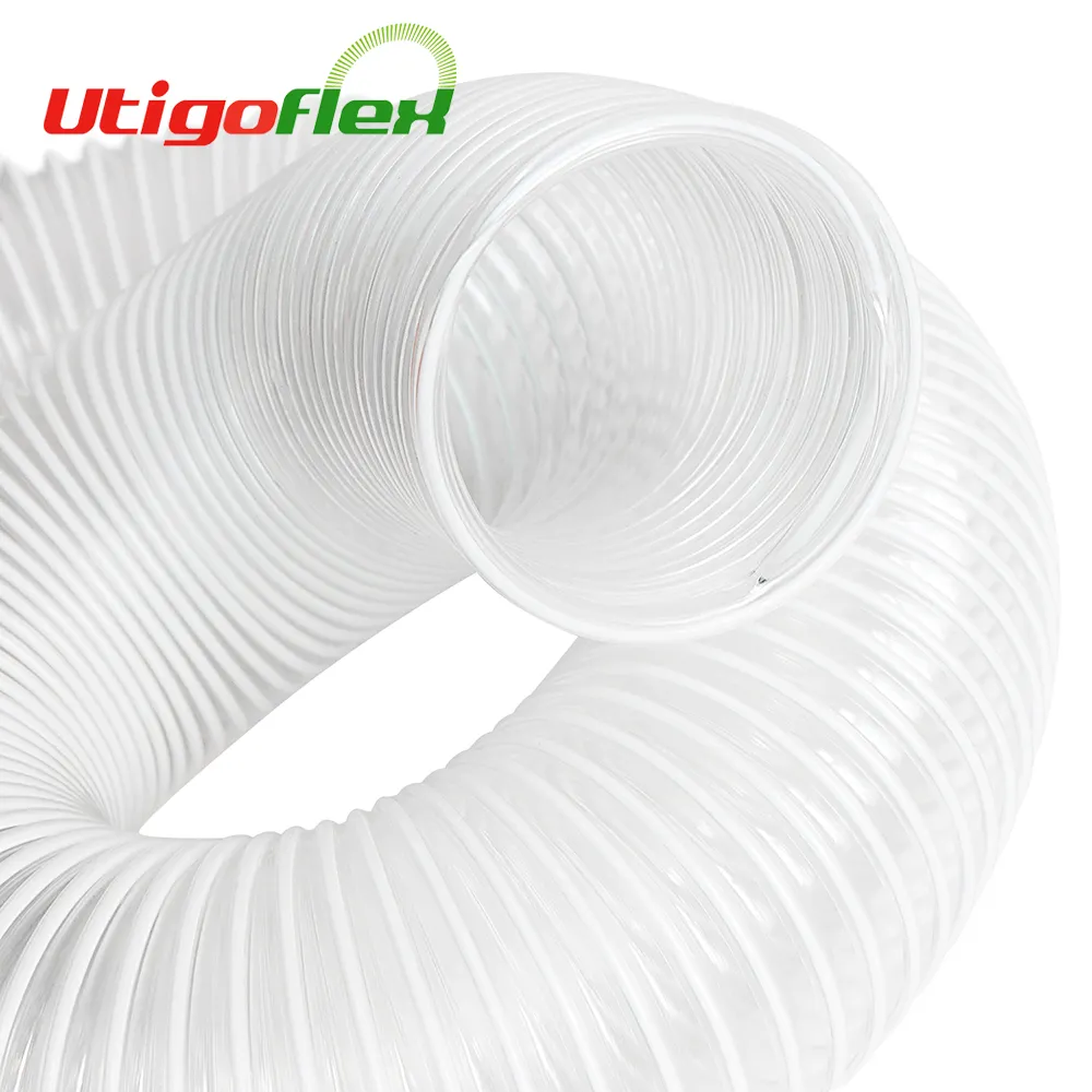 High Quality Pvc Corrugated Flexible Air Duct Pipe Pvc Flexible Suction Duct Hose