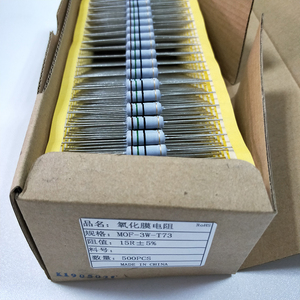 <span class=keywords><strong>Savo</strong></span> Factory Supply 3W 15ohm 5% Résistance à film d'oxyde métallique Résistance MOF - Product Image 3