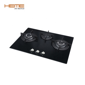 Estufa de Gas Empotrable de 70cm con Doble Quemador Wok y 3 Quemadores, Vitrocerámica para Instalación en el Hogar - Product Image 1