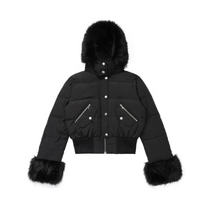 Doudoune pour <span class=keywords><strong>femme</strong></span> avec garniture en fourrure - Certifiée GRS écologique, Logo personnalisé ODM/OEM, Usine avec 17 ans d'expérience, Expédition rapide - Product Image 5