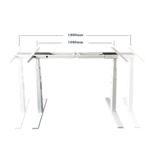 Nuevo Escritorio de oficina en casa de altura ajustable eléctrico más vendido Marco de escritorio de oficina de doble motor sentado Escritorio de oficina vertical - Product Image 3