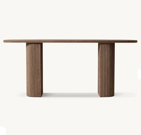Console d'entrée moderne en bois massif RH OEM Mulholland, table de hall en chêne américain, bureau d'entrée de villa de haute qualité pour couloir