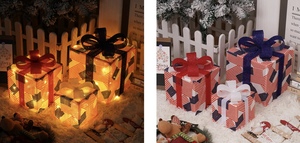 Ensemble de 3 lampes de nuit LED, décoration lumineuse de Noël pour la décoration de mariage et cadeau de fête pour la chambre des filles - Product Image 2