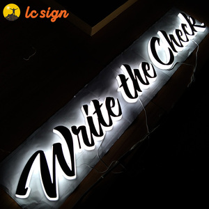 Bảng Hiệu Đèn Hậu Chữ Cái Chữ Cái Bằng Kim Loại <span class=keywords><strong>Led</strong></span> 3d Phủ Acrylic Cắt Phẳng - Product Image 5