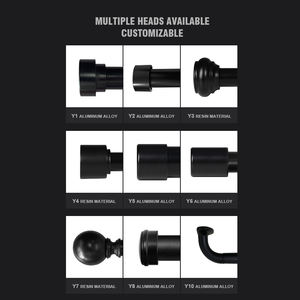 ARODDY Porte-<span class=keywords><strong>tringle</strong></span> à rideaux <span class=keywords><strong>Tringle</strong></span> à <span class=keywords><strong>rideau</strong></span> fixée à un plafond <span class=keywords><strong>Tringle</strong></span> à <span class=keywords><strong>rideau</strong></span> réglable - Product Image 4