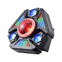 Barra de Luces LED de Tres Brazos QSE Lighting, Colorida, para Pista de Baile, KTV, Iluminación de Escenario con Efecto Giratorio, DMX512/Activación por Sonido