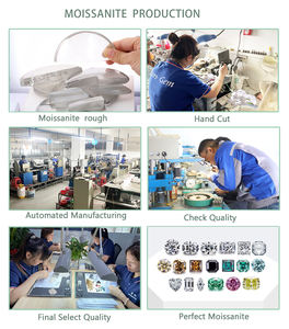 Moissanite หิน Moissanite 2*4mm-8*10มม. เพชรโมอิสสังเคราะห์สำหรับเครื่องประดับ - Product Image 5