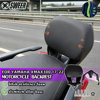 Convient aux modèles Yamaha XMAX 300 de 2017 à 2022, siège arrière en aluminium avec dossier confortable et support stable