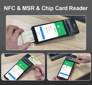 EMV GMS Android Tap-to-pay Cashless NFC Card Smart Payment Terminal de point de vente portable avec imprimante 58mm Z500 - Product Image 3