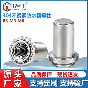Écrou étanche en acier inoxydable 304 M3 M4 M5 M6 M8, goujon d'étanchéité pour trou aveugle, pour équipement de transport ferroviaire - Product Image 3