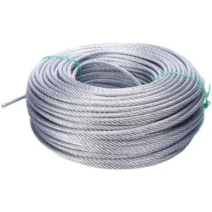 1mm 2mm 4mm 12mm 16mm 25mm Black Stainless Steel Wire Rope Mesh Net 304 Wire Rope Cable For Crane