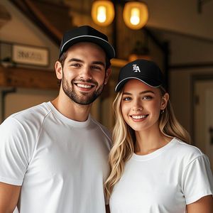 Gorra de Béisbol de 6 Paneles con el Icónico Monograma 'LA' en Letra Inglesa Antigua, PVC, Diseño de Moda para las Cuatro Estaciones - Product Image 4