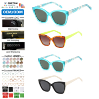 Nouvelles Lunettes de Soleil Tendance Cat-eye en Acétate, Style Designer, Protection UV, Vente en Gros Disponible, Polarisées pour Femme, Idéales pour l'Extérieur