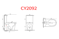Çin fabrika iki parçalı tuvalet takım banyo seramik Wc tuvalet sıhhi tesisat zemin montaj tuvalet lavabo Combo