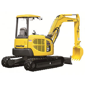 Mini excavadora de orugas usada Komatsu PC55, precio bajo para maquinaria de construcción, original de Japón, 5 toneladas, 5,5 toneladas, pc55 - Product Image 6