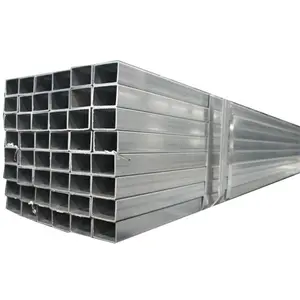 factory Dezhong Factory 100x100 Mm 4 X 4 Inch Mild Steel Square Tube Shs Galvanized Square Pipe For Solar Panel Stand