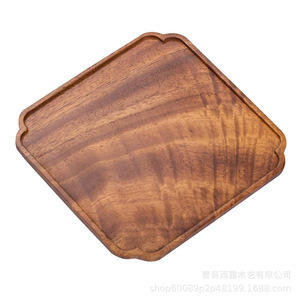 Wooden Serving <b>Trays</b> Solid Color <b>Tea</b> <b>Tray</b> Hotel Coffee <b>Tea</b> Use 30x15cm - Product Image 4