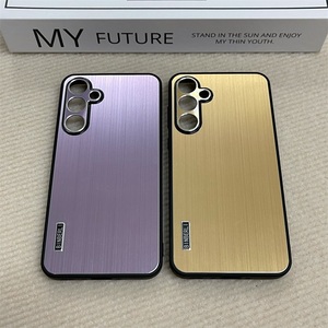 Funda de teléfono a prueba de golpes de Metal cepillado de alta calidad de lujo para Samsung Galaxy A55 A35 A15 A14 A13 A34 <span class=keywords><strong>A53</strong></span> <span class=keywords><strong>A54</strong></span> - Product Image 3