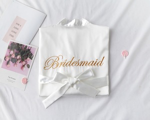 Wholesale Color Bridesmaid Silk <strong>Satin</strong> Kimono <strong>Robes</strong> Luxury Bridal <strong>Robe</strong> Bridesmaid Dresses <strong>Robes</strong> Women's Sleepwear - Product Image 4
