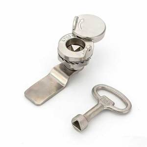 304 स्टेनलेस स्टील MS705-3A जस्ता प्लेटेड त्रिकोण a705 कुंजी संचालित वाटरप्रूफ एंटी-चोरी पैडलॉक - Product Image 4