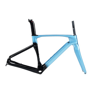 <span class=keywords><strong>Cadre</strong></span> <span class=keywords><strong>de</strong></span> vélo <span class=keywords><strong>de</strong></span> route GRAVEL personnalisé en fibre <span class=keywords><strong>de</strong></span> carbone avec peinture dégradée pour vélo tout-terrain - Product Image 6