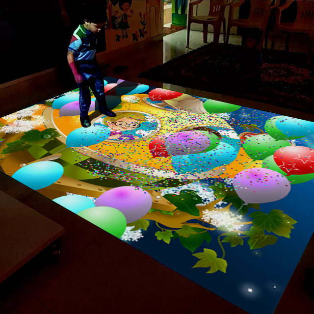 Interactive Magic Projection 3D Floor/wall System for Advertising, Exhibition and museum
