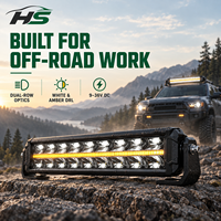 Barre lumineuse LED HSSH 40 pouces en forme d'alien, double couleur, DRL 720W, double rangée, IP69K, nouvelle, 9-36V, pour véhicules tout-terrain