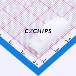 XD-PHB-2*12Y Housing (Wire-to-Board / Wire-to-Wire) P=2mm Connector ( Jack Structure: 2x12P )( Pitch: 2mm )( Row Spacing: 2mm ) - Product Image 1