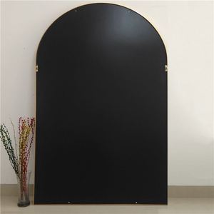 Grand miroir mural sur pied vintage en métal doré, miroir de grande taille, miroir de sol, espejo, spiegel, miroir - Product Image 2