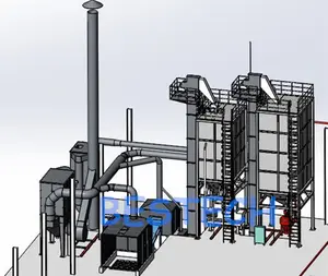 Yeni teknoloji reçine kum termal ıslah hattı/termal fırın için reçine kum ıslahı