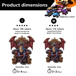 Tirelire en <span class=keywords><strong>bois</strong></span> Dragon Trône, puzzle unique, jouet original anti-stress - Product Image 4