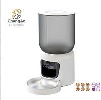 Distributeur automatique de nourriture pour chats et chiens OEM/ODM avec caméra HD |   Minuteur d'application WiFi |   Bol en acier inoxydable double puissance CE RoHS