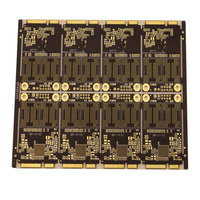 Circuit imprimé multicouche FR4 personnalisé à 4 couches, stratifié à haute température de transition en verre avec trous de raccordement en résine, carte PCB LED