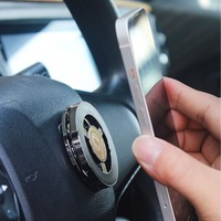 Support de téléphone portable multifonctionnel en alliage avec ventouse pour volant et lit, avec gyroscope de gravité intégré pour la navigation