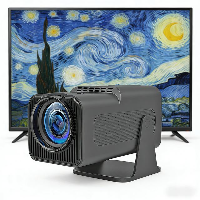 KSW HY320 Android 11 Smart LCD Projector 720P 260 ANSI WiFi Portable Mini Home Theater 4K 1GB RAM 8GB Storage 90-Day Warranty
