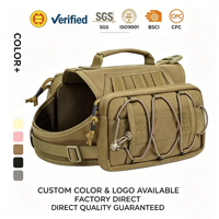 Harnais tactique pour chien avec pochette Molle, anti-traction, réglable, robuste, pour chiens de taille moyenne à grande, pour l'entraînement, la randonnée, personnalisable