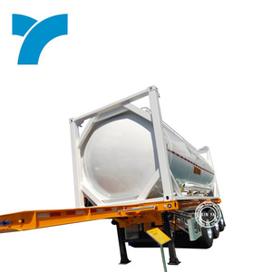 Conteneur-citerne <span class=keywords><strong>de</strong></span> 40 tonnes et 20 pieds pour le transport <span class=keywords><strong>de</strong></span> ciment/<span class=keywords><strong>farine</strong></span>/poudre <span class=keywords><strong>de</strong></span> gypse/riz/<span class=keywords><strong>farine</strong></span> <span class=keywords><strong>de</strong></span> blé, capacité <span class=keywords><strong>de</strong></span> 29100 kg, conception 0,2 MPa - Product Image 1