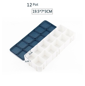<span class=keywords><strong>Palette</strong></span> <span class=keywords><strong>de</strong></span> rangement vide pour peinture aquarelle, 12 pots, acier inoxydable, pour aquarelle, peinture, fourniture d'usine - Product Image 1