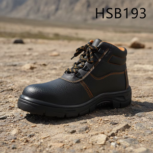 Scarpe Antinfortunistiche ZYF con Suola in Gomma Resistente, Prezzo Imbattibile, <span class=keywords><strong>per</strong></span> Ispezione Tubazioni, Stivali di Sicurezza in Pelle PU Nera HSB295 - Product Image 6