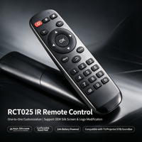 Télécommande infrarouge RCT025 à 25 touches avec bouton en silicone, piles 2AAA pour projecteur