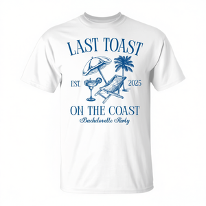 Camiseta para despedida de soltera Last Toast On The Coast 2025 - Product Image 2
