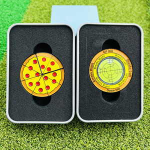 <b>Golf</b> Slope Reader Metal Level Tool With Pizza Design For Outdoor <b>Golf</b> Training Aids - Product Image 1