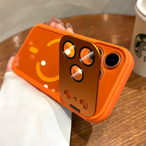 for <b>iphone</b> 17 pro max matte frosted magnetic hybrid case with covered camera,for <b>iphone</b> 17 pro max case with slide camera <b>stand</b> - Product Image 1