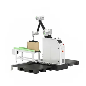 Paletizador de BRAZO COMPACTO Industrial, completamente automático, línea de embalaje robótico