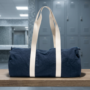 Durable 100% Cotton <b>Gym</b> Tote <b>Bag</b> Zipper Closure Handle Eco-Friendly Lightweight for Daily Training Shopping - Product Image 1